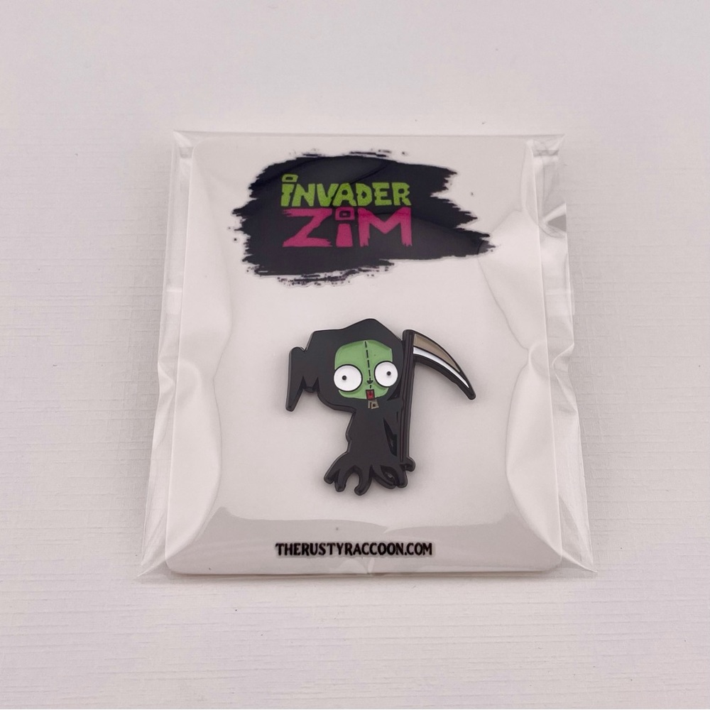 Gir Grim Reaper Invader Zim Enamel Pin Approximately 1”